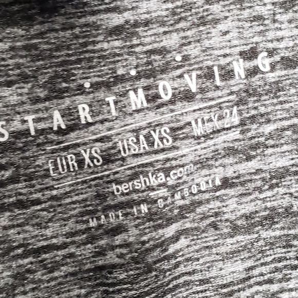 BERSHKA Start Moving Gray Athletic Hoodie - Picture 8 of 8